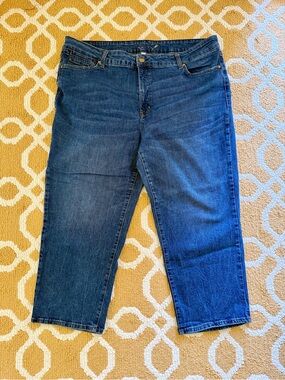 7 For All Mankind Women’s Relaxed Dark Blue Denim Jeans